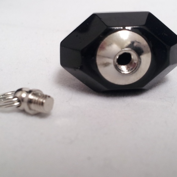 Black-Crystal Diamond CREMATION URN Necklace - Picture 2 of 5